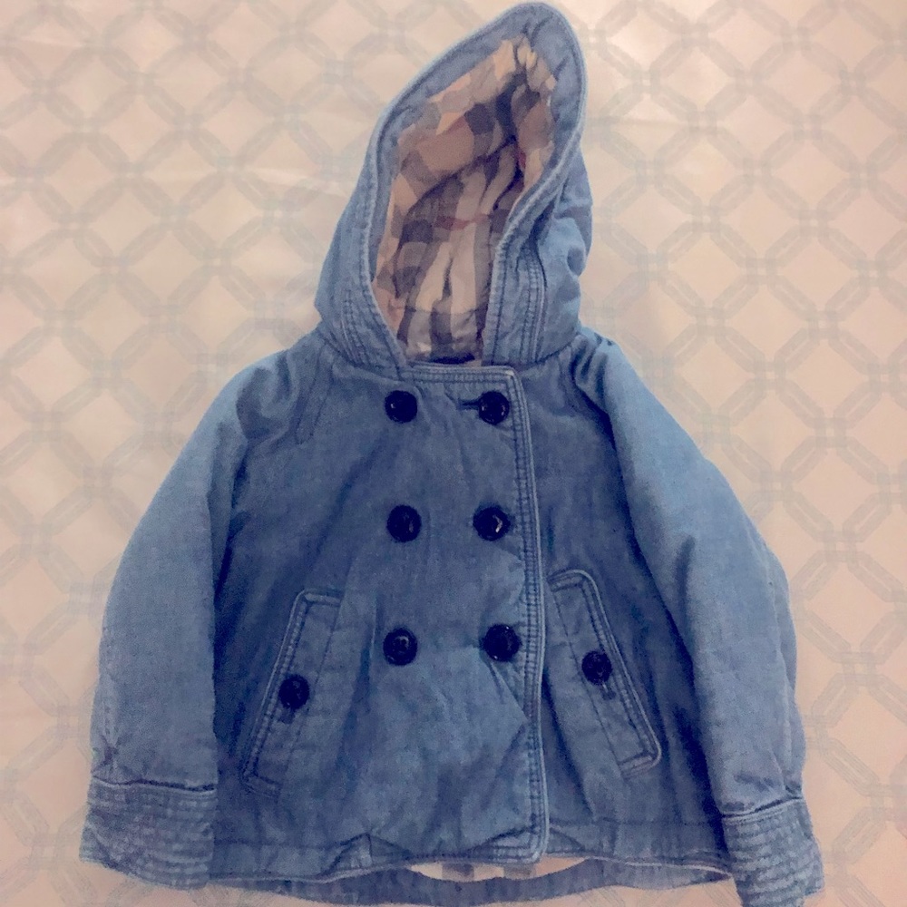 Burberry hooded jacket unisex baby